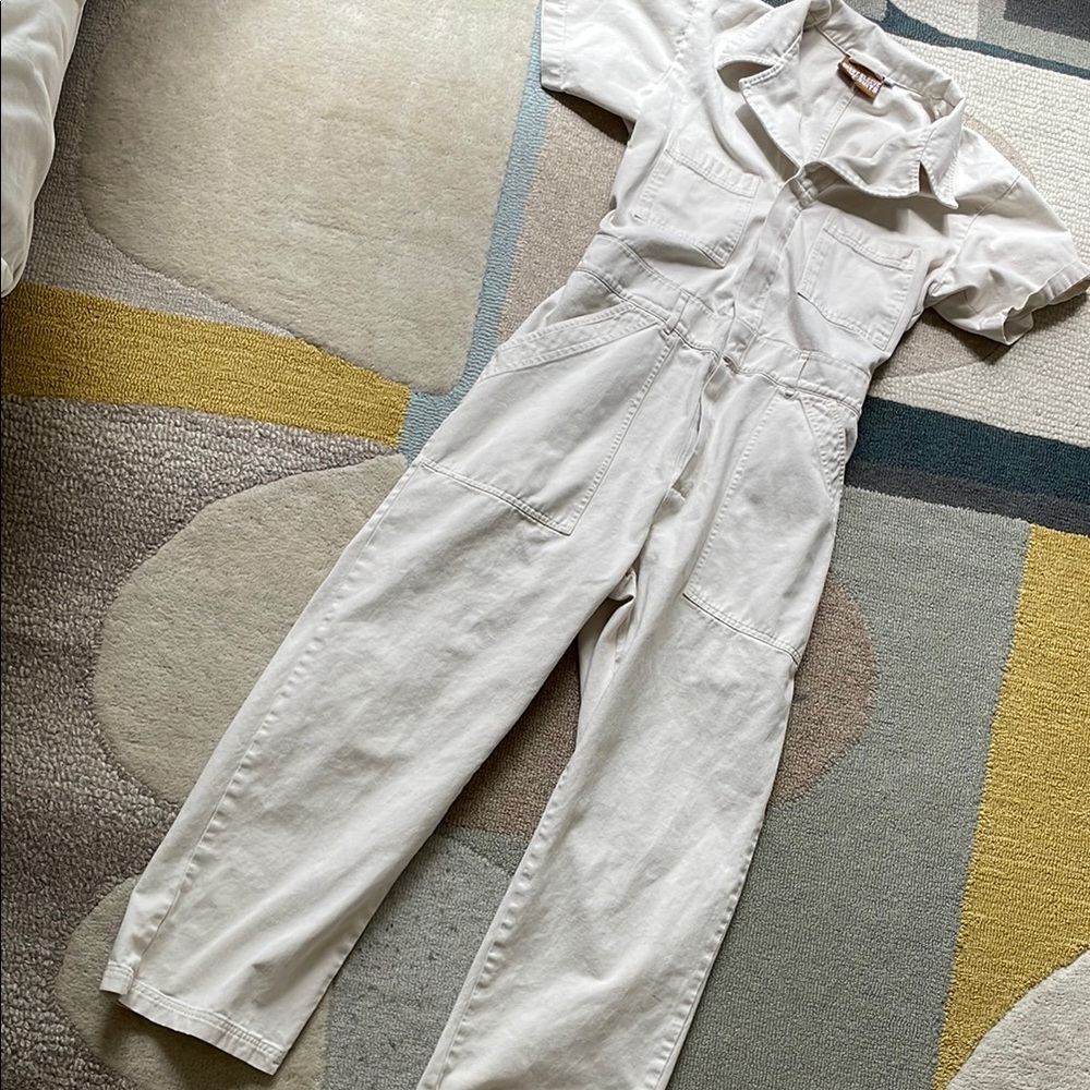 Big bud press white/ivory jumpsuit, guc (small flaws)
